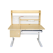 Дитячий стіл парта-трансформер з надбудовою Cubby Toru Grey + стілець FunDesk SST3L Grey для школяра першокласника, фото 4