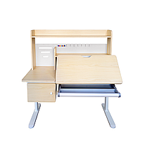 Дитячий стіл парта-трансформер з надбудовою Cubby Toru Grey + стілець FunDesk SST3L Grey для школяра першокласника, фото 5