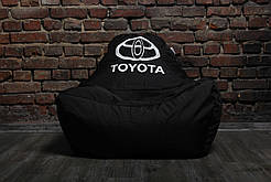 Безкаркасне крісло мішок диван Toyota, чорне