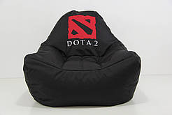Безкаркасне крісло мішок диван Dota2, чорне