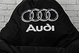 Безкаркасне крісло мішок диван Audi, чорне, фото 6