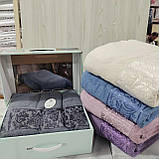 Махрове простирадло Туреччина 160*200 Luisa New Індиго, фото 5