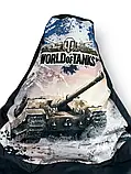 Безкаркасне крісло мішок груша World Of Tanks Танки  (120x75), сірий, фото 8