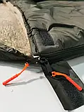 Тактичний спальний мішок на міху (до -25) спальнік туристичних маршрутів для холодної погоди! хакі, фото 4