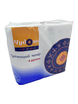 Туалетний папір Чудово 2 шар 4 рул по 14 метрів в упаковці