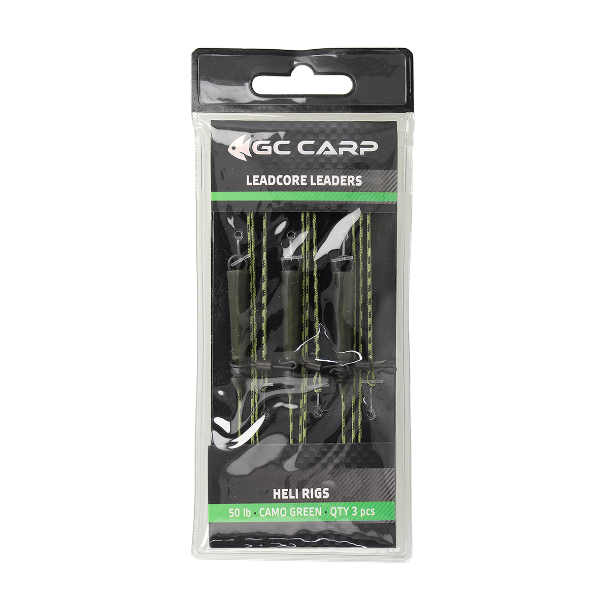 Оснащення GC Heli Rigs 50lb(3шт)Caмo Green