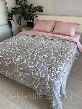 Плед з мікрофібри День ніч Вензель світиться у темряві 200х220см, фото 1