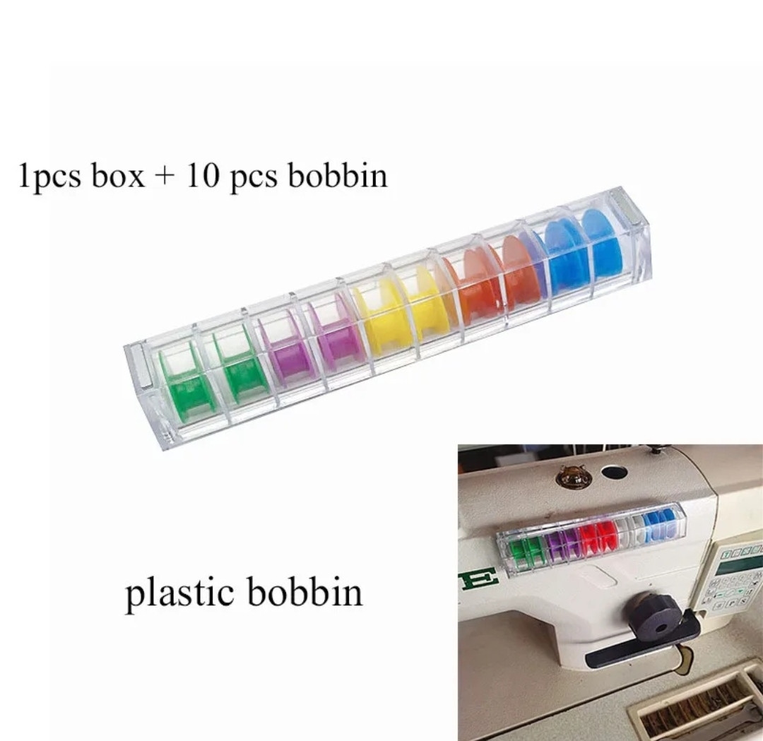 Органайзер з магнітним кріпленням Peri на 10 промислових шпульок, у комплекті різнокольорові шпульки (6846)