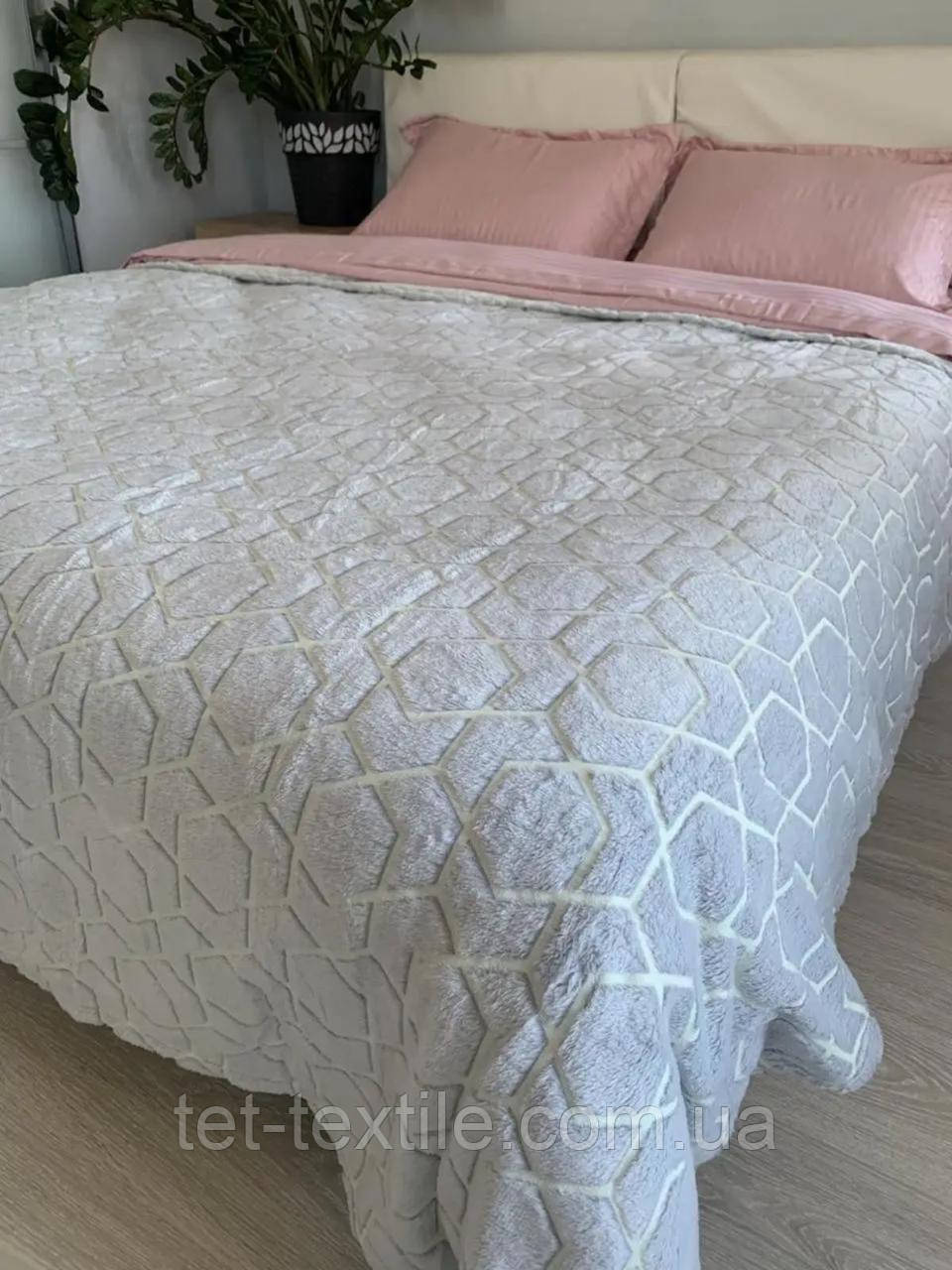 Плед із мікрофібри День ніч Ромбики світиться у темряві 200х220см