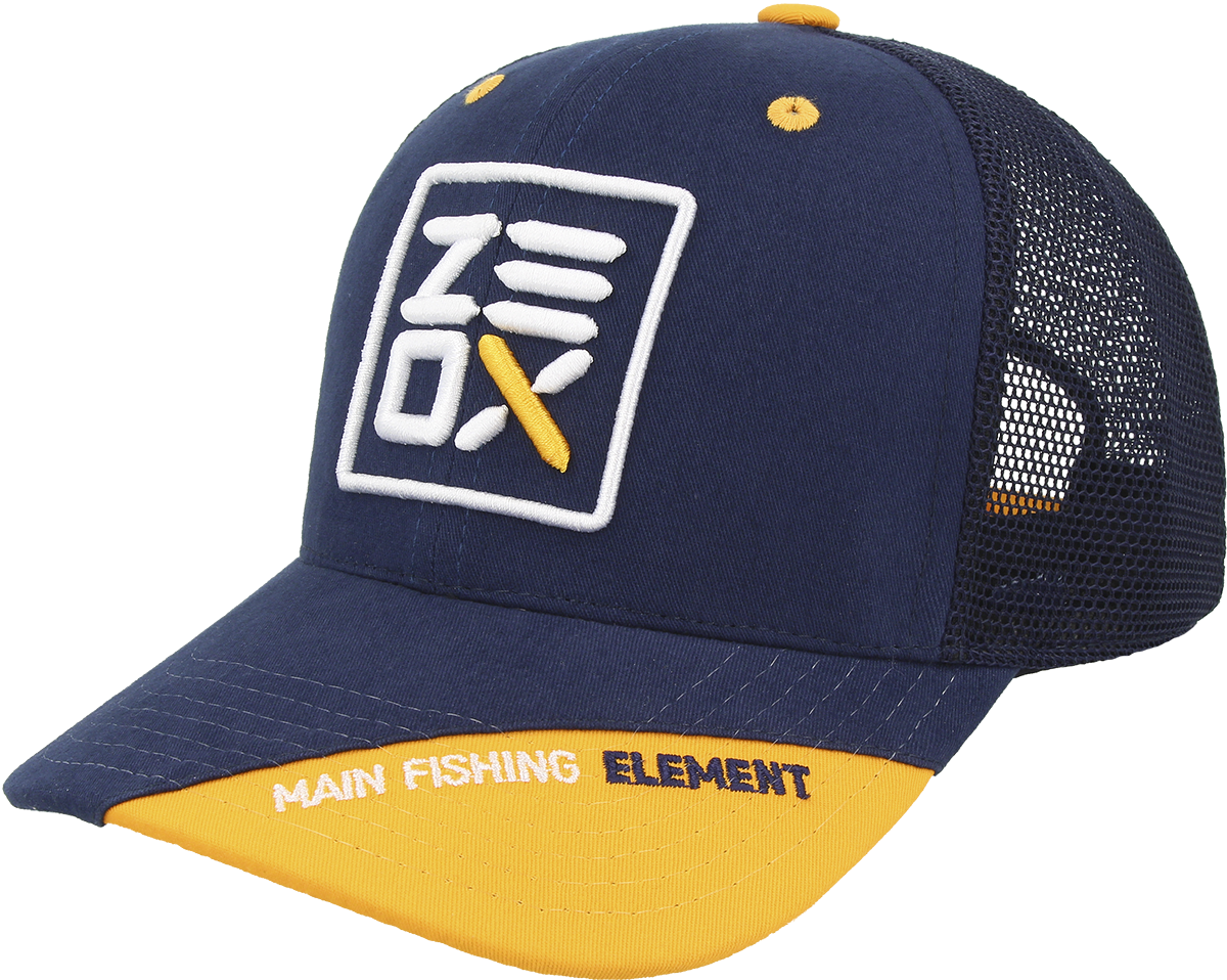 Кепка ZEOX Trucker синя з сіткою