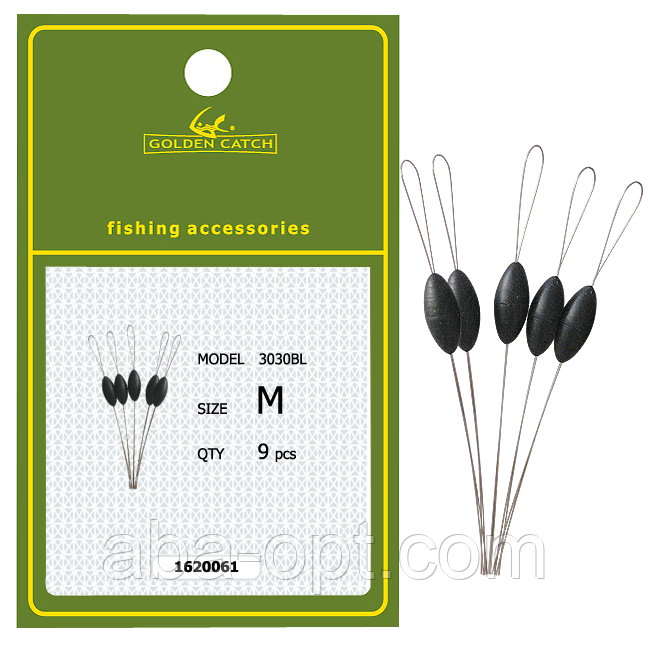 Стопор GC черный 3030BL M(9шт), фото 1