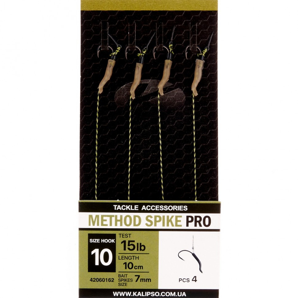 Повідець Kalipso Method spike pro 10cm-№10(4)NEW2022, фото 1