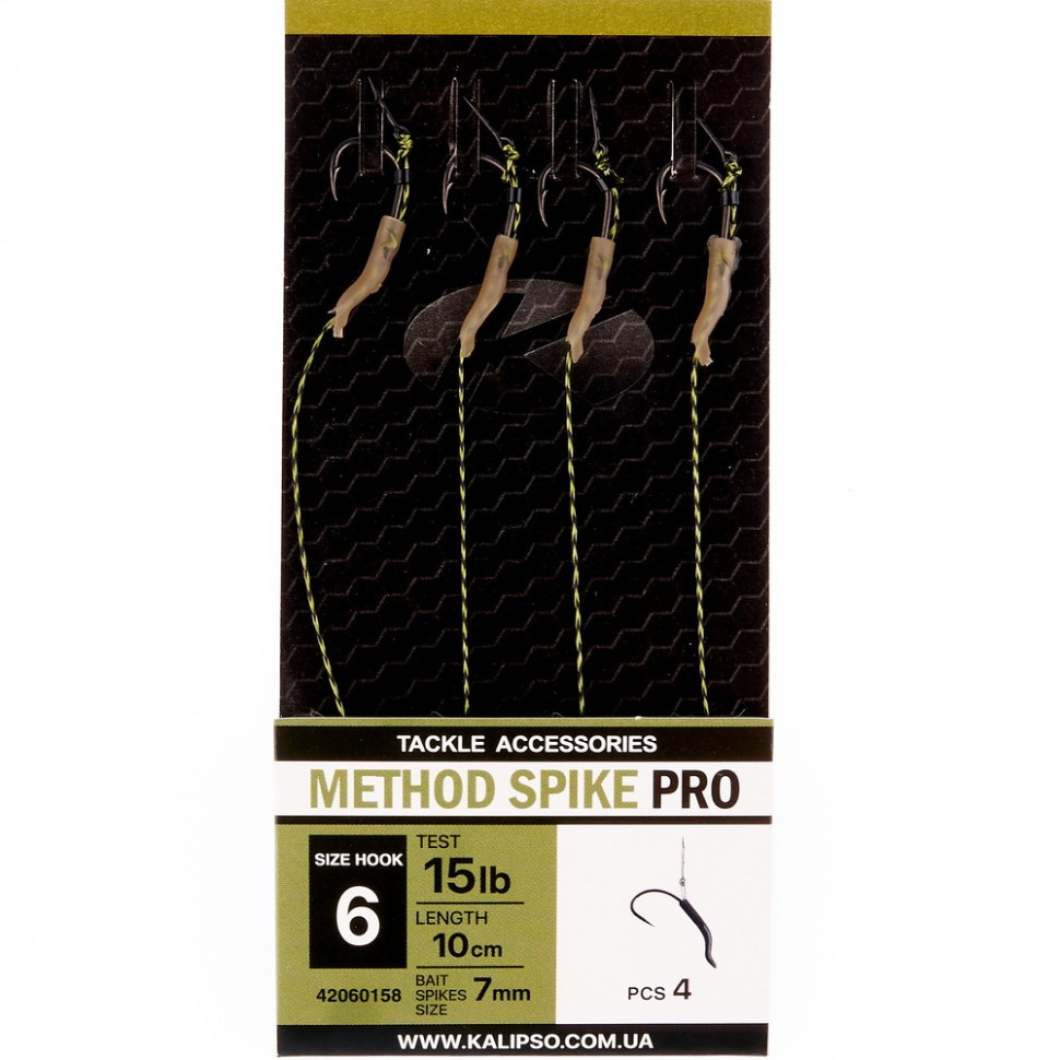 Повідець Kalipso Method spike pro 10cm-№6(4)NEW2022