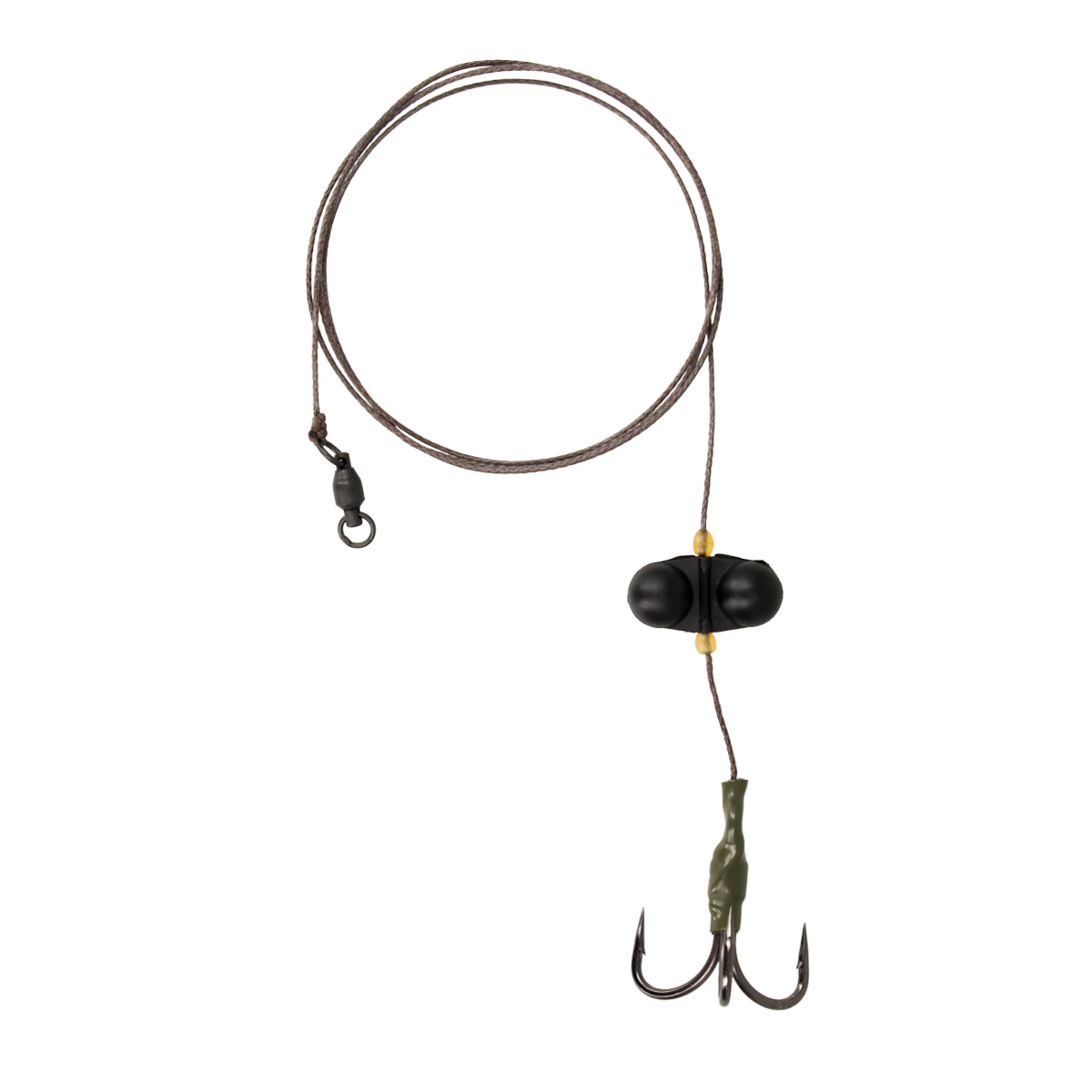 Оснащення сомове GC Treble Hook Catfish Rig With Rattle 5/0, фото 1