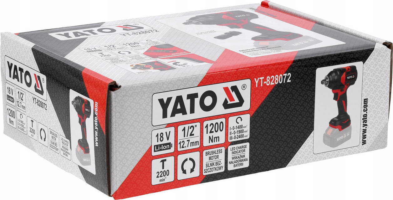 Гайковерт ударний акумуляторний безщітковий 18 В 1/2