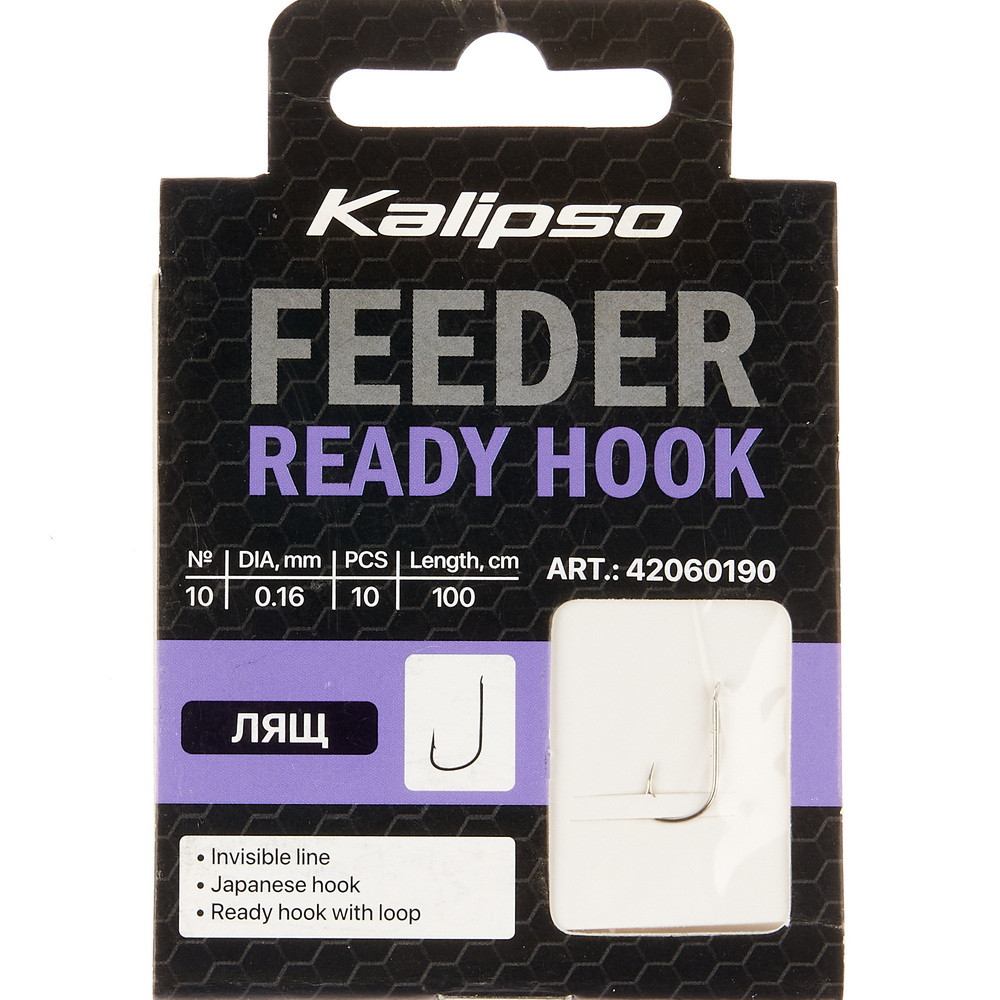 Повідець Kalipso Ready Hook лящ 0.16mm №10(10)NEW2023