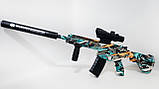 Дитячий автомат на орбізах M416 Графіті 80 см, акумулятор 3,7V, фото 3