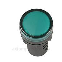 Лампа AD22DS d22mm 220В AC зелена