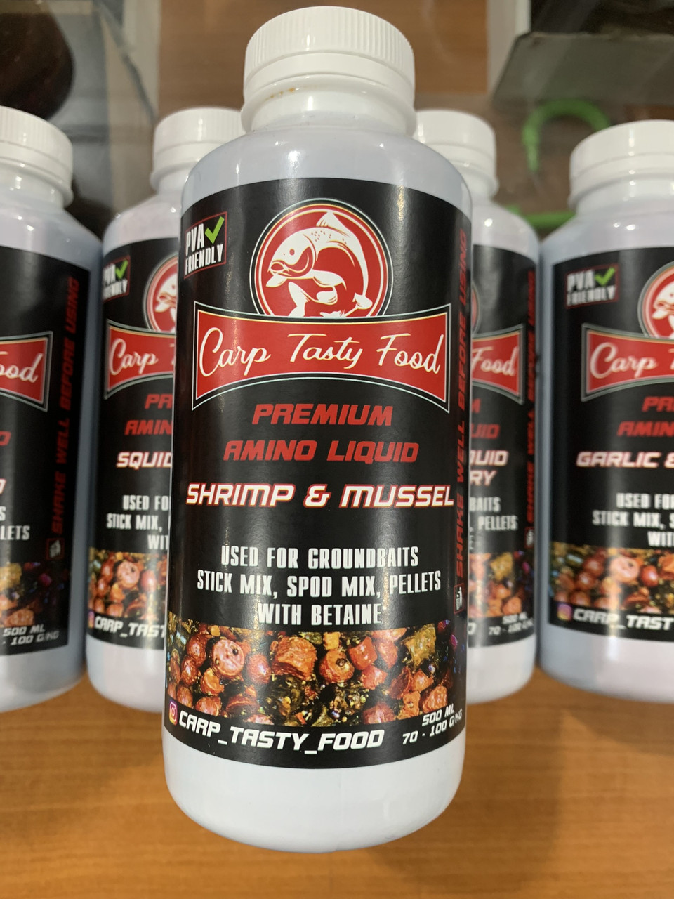 Аміноліквід Carp Tasty Food 500мл SHRIM MUSSEL NEW