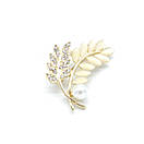 Брошка у вигляді колоска з перлиною, фото 2