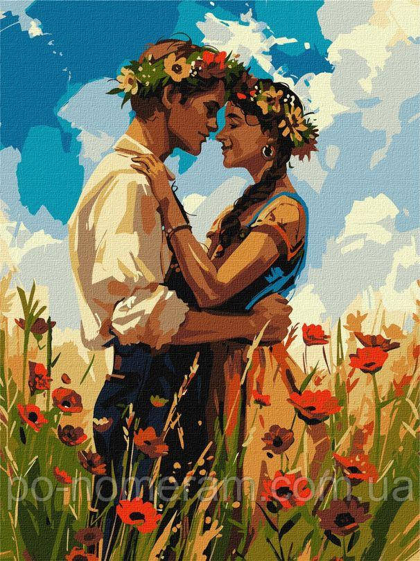 Новинка Картини за номерами Ідейка Закохана пара ©art_selena_ua (KHO8456) 30 х 40 см, фото 1