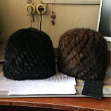 Зимові норкові шапки, фото 2