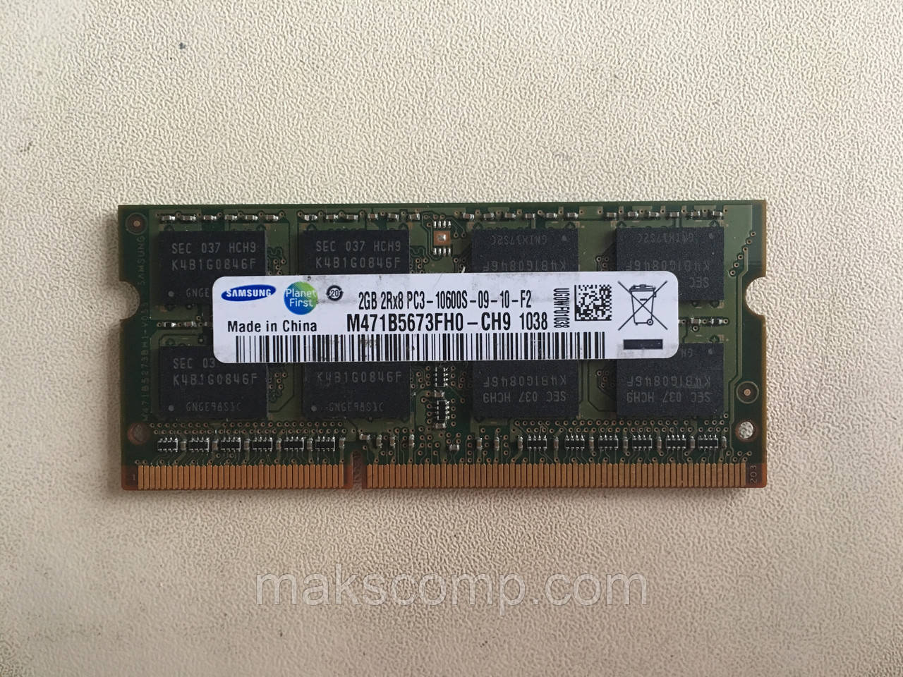 Samsung So Dimm 2Gb PC3-10600S DDR3-1333 (M471B5673FH0-CH9)
