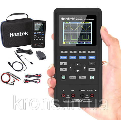 Осцилограф 2кан 70 МГц, мультиметр і генератор сигналу 3в1 Hantek 2D72, фото 1