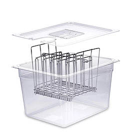 Контейнер для су-від з решіткою 11L BioloMix Sous Vide Rack (Сірий)