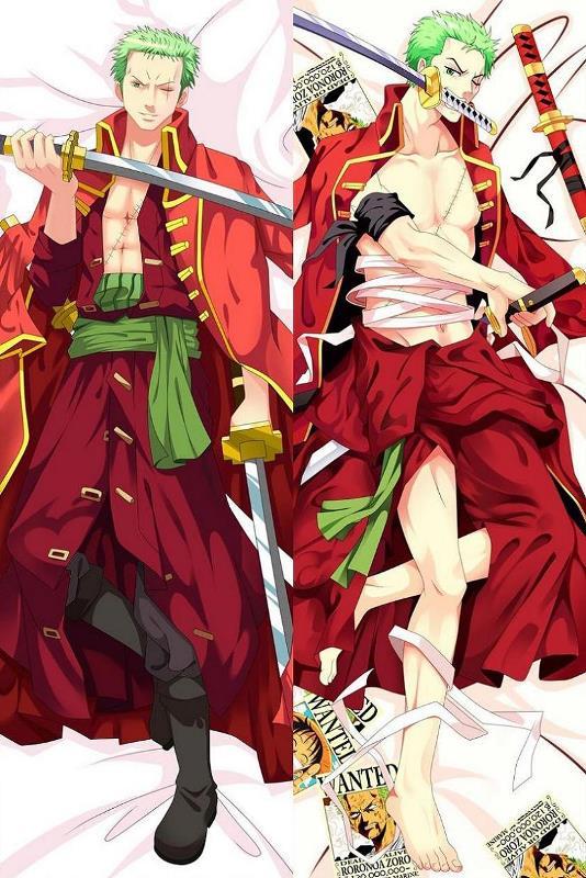 Дакімакура 150х50 см Зоро Трафальгар Ван Піс Trafalgar One Piece Roronoa Zoro тільки Наволочка з принтом