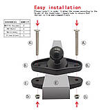Монтажна основа CH - RAM з кулькою на профільовану трубу розміром C 1.5" (38,1 mm), фото 5