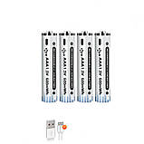 Акумулятори батарейки ААА 1,5В Li-ion 600 mWh (4 штуки), фото 3