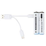 Акумулятори батарейки ААА 1,5В Li-ion 600 mWh (4 штуки), фото 6