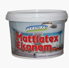 Фарба Mattlatex Ekonom Akrilika, 14 л, фото 1