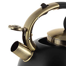 Чайник 2,7 л. з неіржавкої сталі зі свистком Kamille KM 0852, фото 2