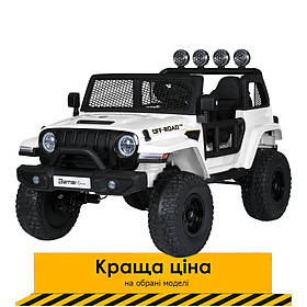 Електромобіль Джип двомісний (4 мотори 45W, акумулятор. 12V14Ah, підсвічування, пульт 2,4G) Bambi M 5780EBLR-1 Білий
