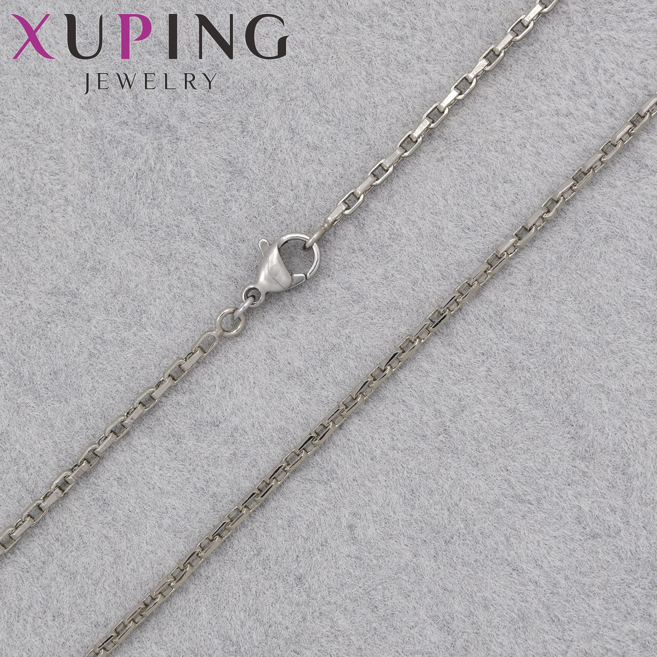 Цепочка Xuping Jewerly длина 45 см ширина 2 мм медицинское золото декоративное плетение застёжка карабин