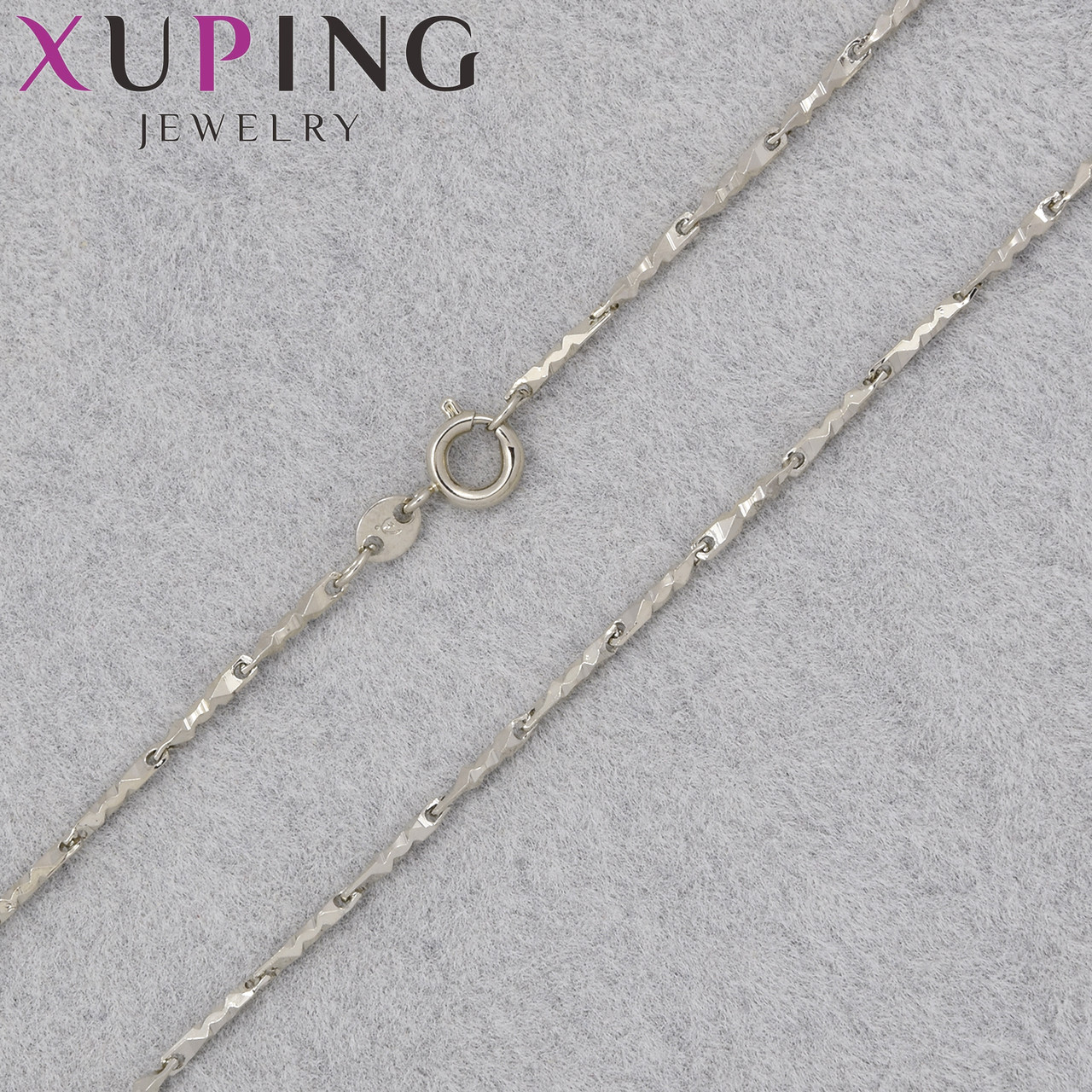 Цепочка Xuping Jewerly длина 45 см ширина 1 мм медицинское золото декоративное плетение застёжка шпрингель