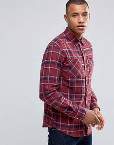 Чоловіча сорочка D-Struct - Bismarck Flannel Check Shirt SMALL