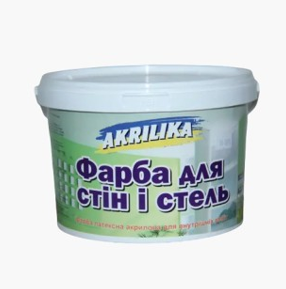 Фарба для стін та стель Akrilika, 14 л, фото 1