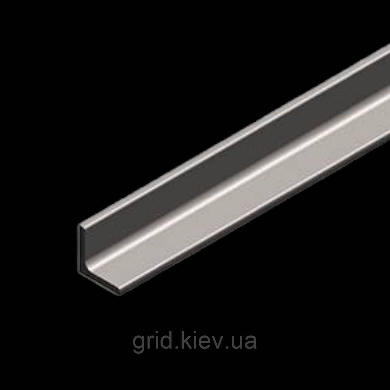 Кутник 60 х 60 5 мм нержавіюча сталь стандарт AISI 304 1 метр порізка холоднокатаний н/ж товщина 5 мм