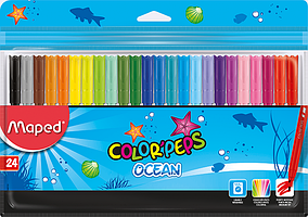 Фломастери MAPED COLOR PEPS Ocean, 24