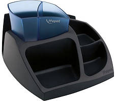 Підставка для офісного приладдя ESSENTIALS GREEN Compact, чорний з синім, MP.575400