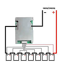 Плата BMS Li-Ion 7S/50А 24V(29,4V)