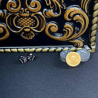 Нарди дерев'яні ручної роботи 46×23см Лев подарункові, фото 6