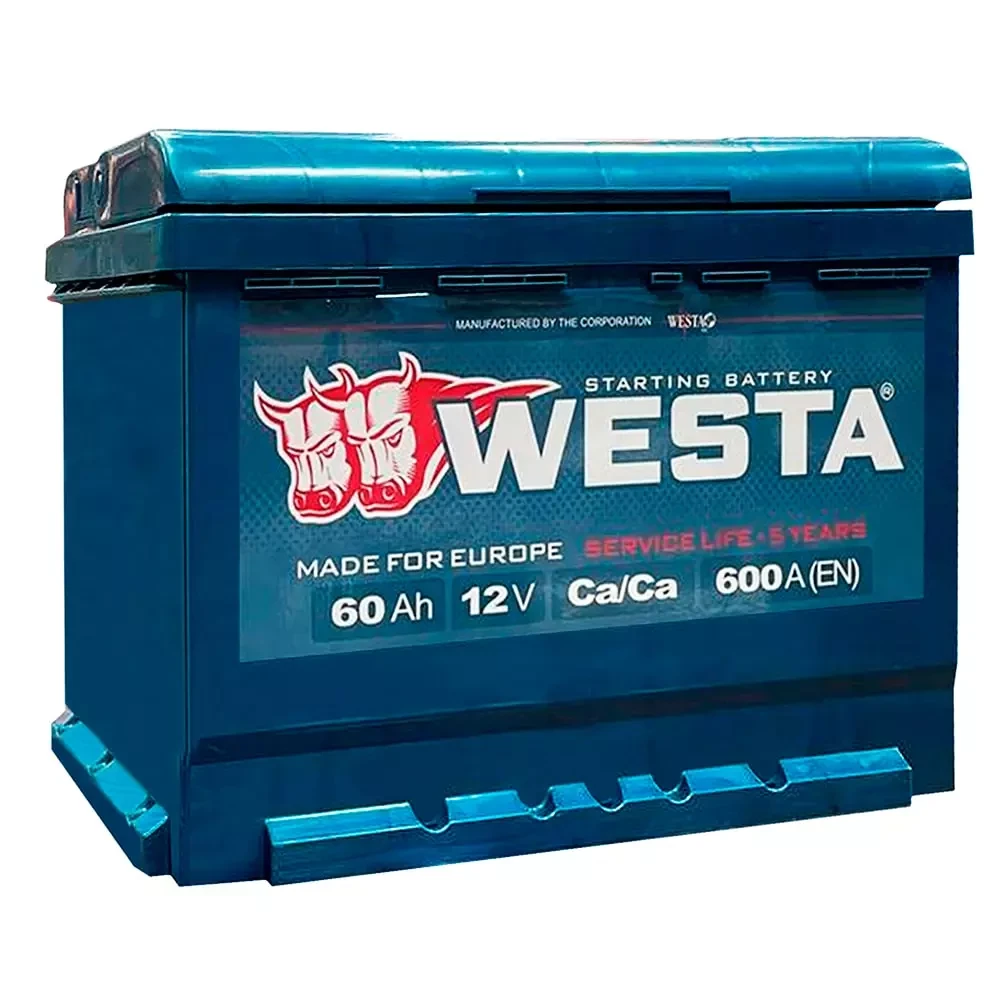 Автомобільний акумулятор WESTA 6CT-60Аh Аз (WPR6001LB2)