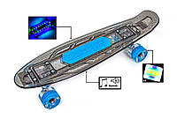 Музичний Пенні Борд Penny "Fish Skateboard Original" Black світні колеса