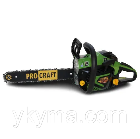 Бензопила ланцюгова PRO-CRAFT GC300N  (шина+ланцюг 40, шина+ланцюг 45) плавний пуск, 7-ми смуговий глушник, у комплекті рукавички, фото 1