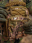 🔥 Сумка слінг "Silver Knight - Paracord II" (multicam) однолямочный рюкзак, зсу, нацгвардії, мультикам, фото 5