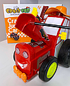 Дитячий музичний тракторець Crazy Jumping Car 2101А на радіо-керуванні "Шалений трактор" Червоний, фото 4